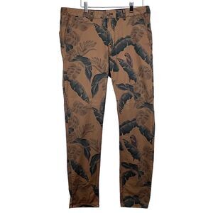 Scotch & Soda Bird And Leaf Tropical Print Pants Mens 32X32